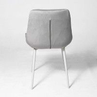 Стул Алвест AV 405 светло-серый бархат Н-09/белый купить в Минске