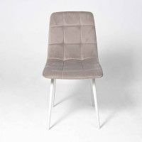 Стул Алвест AV 406-N бежевый бархат Confetti smoke/белый купить в Минске Стул Алвест AV 406-N бежевый бархат Confetti smoke/белый купить в Минске