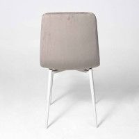 Стул Алвест AV 406-N бежевый бархат Confetti smoke/белый купить в Минске Стул Алвест AV 406-N бежевый бархат Confetti smoke/белый купить в Минске