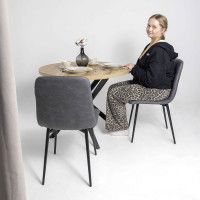 Стул Алвест AV 406-N графитовая замша Kiprus 13/черный купить в Минске