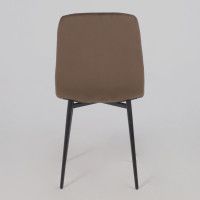 Стул Алвест AV 406-N шоколадный бархат Confetti chocolate/черный купить в Минске