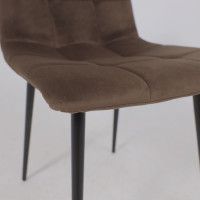 Стул Алвест AV 406-N шоколадный бархат Confetti chocolate/черный купить в Минске