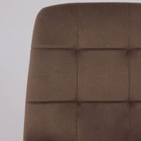 Стул Алвест AV 406-N шоколадный бархат Confetti chocolate/черный купить в Минске