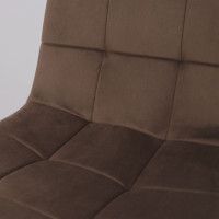 Стул Алвест AV 406-N шоколадный бархат Confetti chocolate/черный купить в Минске