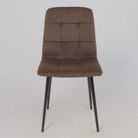 Стул Алвест AV 406-N шоколадный бархат Confetti chocolate/черный купить в Минске