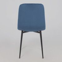 Стул Алвест AV 406-N синий бархат Confetti deep ocean/черный купить в Минске