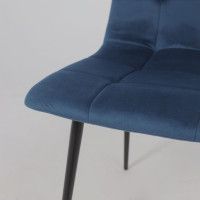 Стул Алвест AV 406-N синий бархат Confetti deep ocean/черный купить в Минске