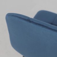 Стул Алвест AV 406-N синий бархат Confetti deep ocean/черный купить в Минске