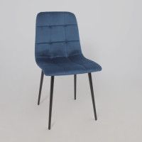 Стул Алвест AV 406-N синий бархат Confetti deep ocean/черный купить в Минске