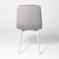 Стул Алвест AV 406-N светло-серый бархат H-09/белый купить в Минске