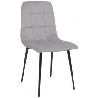Стул Алвест AV 406-N светло-серый бархат H-09/черный