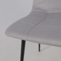 Стул Алвест AV 406-N светло-серый бархат H-09/черный купить в Минске