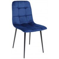 Стул Алвест AV 406 темно-синий бархат H-60/черный