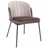 Стул Алвест AV 418 темно-коричневый бархат H-74 + светло-коричневый H-61/черный