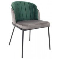 Стул Алвест AV 418 графитовый бархат H-18 + изумрудный H-30/черный