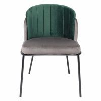 Стул Алвест AV 418 графитовый бархат H-18 + изумрудный H-30/черный купить в Минске