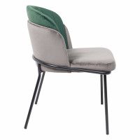 Стул Алвест AV 418 графитовый бархат H-18 + изумрудный H-30/черный купить в Минске