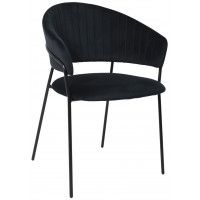 Стул Алвест AV 433 черный бархат H-75/черный