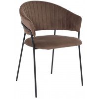 Стул Алвест AV 433 шоколадный бархат Confetti chocolate/черный
