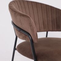 Стул Алвест AV 433 шоколадный бархат Confetti chocolate/черный купить в Минске Стул Алвест AV 433 шоколадный бархат Confetti chocolate/черный купить в Минске