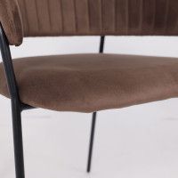 Стул Алвест AV 433 шоколадный бархат Confetti chocolate/черный купить в Минске Стул Алвест AV 433 шоколадный бархат Confetti chocolate/черный купить в Минске