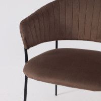 Стул Алвест AV 433 шоколадный бархат Confetti chocolate/черный купить в Минске Стул Алвест AV 433 шоколадный бархат Confetti chocolate/черный купить в Минске