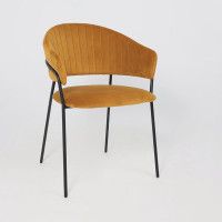 Стул Алвест AV 433 карри бархат Confetti chai tea/черный купить в Минске