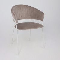 Стул Алвест AV 433 светло-коричневый бархат H-61/белый купить в Минске