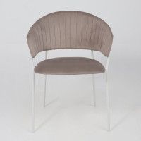 Стул Алвест AV 433 светло-коричневый бархат H-61/белый купить в Минске