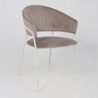 Стул Алвест AV 433 светло-коричневый бархат H-61/белый купить в Минске