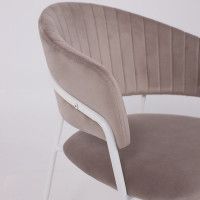 Стул Алвест AV 433 светло-коричневый бархат H-61/белый купить в Минске