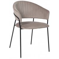 Стул Алвест AV 433 светло-коричневый бархат H-61/черный Стул Алвест AV 433 светло-коричневый бархат H-61/черный