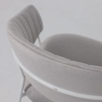 Стул Алвест AV 433 светло-серый бархат H-09/белый купить в Минске