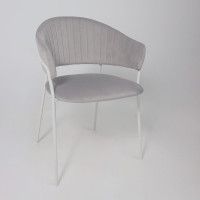 Стул Алвест AV 433 светло-серый бархат H-09/белый купить в Минске