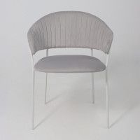 Стул Алвест AV 433 светло-серый бархат H-09/белый купить в Минске