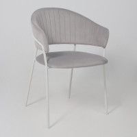 Стул Алвест AV 433 светло-серый бархат H-09/белый купить в Минске