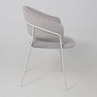 Стул Алвест AV 433 светло-серый бархат H-09/белый купить в Минске