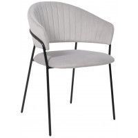 Стул Алвест AV 433 светло-серый бархат H-09/черный