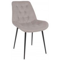 Стул Алвест AV 435 бежевый бархат Confetti smoke/черный