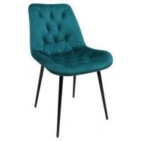 Стул Алвест AV 435 темно-бирюзовый бархат H-56/черный