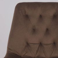 Стул Алвест AV 435 шоколадный бархат Confetti chocolate/черный купить в Минске