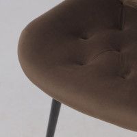 Стул Алвест AV 435 шоколадный бархат Confetti chocolate/черный купить в Минске
