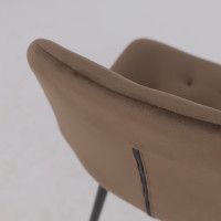 Стул Алвест AV 435 шоколадный бархат Confetti chocolate/черный купить в Минске