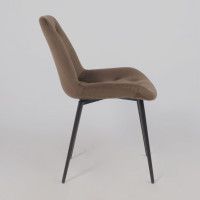 Стул Алвест AV 435 шоколадный бархат Confetti chocolate/черный купить в Минске