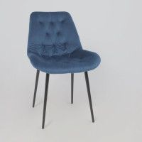 Стул Алвест AV 435 синий бархат Confetti deep ocean/черный купить в Минске