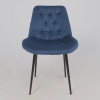 Стул Алвест AV 435 синий бархат Confetti deep ocean/черный купить в Минске
