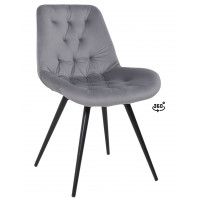 Стул поворотный Алвест AV 435 темно-серый бархат H-15/черный