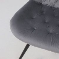 Стул поворотный Алвест AV 435 темно-серый бархат H-15/черный купить в Минске