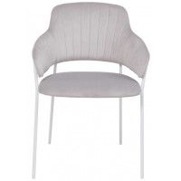 Стул Алвест AV 448 светло-серый бархат H-09/белый купить в Минске