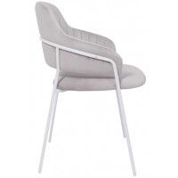 Стул Алвест AV 448 светло-серый бархат H-09/белый купить в Минске